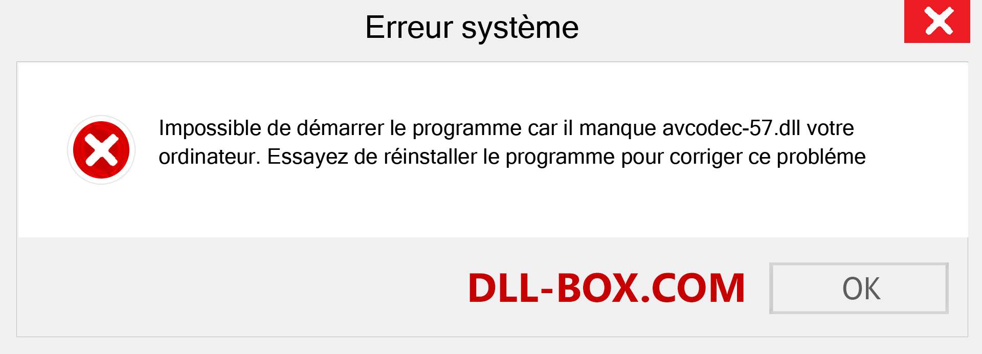 Le fichier avcodec-57.dll est manquant ?. Télécharger pour Windows 7, 8, 10 - Correction de l'erreur manquante avcodec-57 dll sur Windows, photos, images